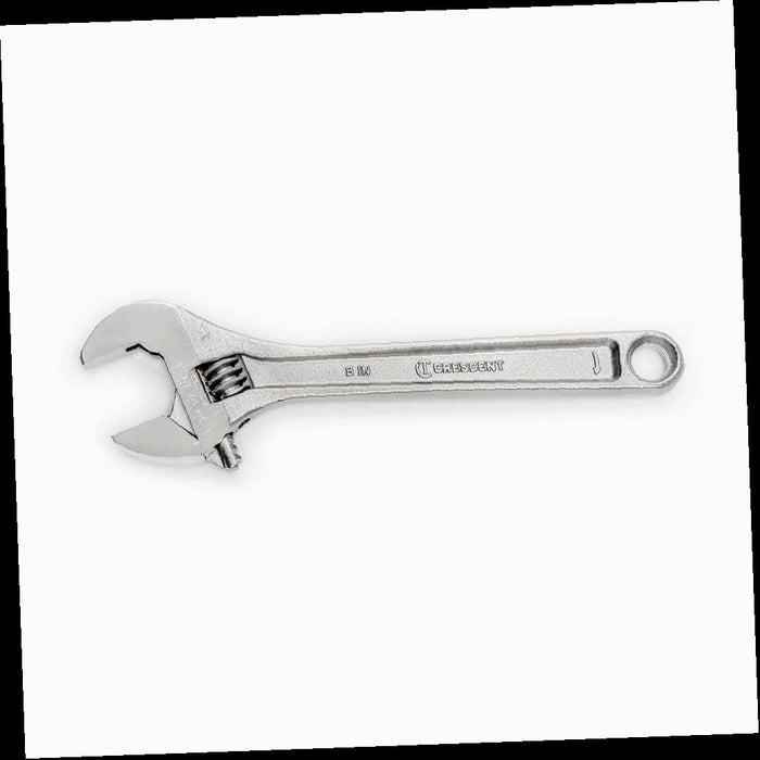 Chrome Adjustable Wrench, 8 in.