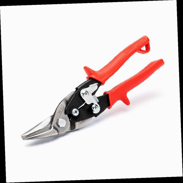 Aviation Snips, 9.75 in., Compound Action Straight and Left Cut, Wiss