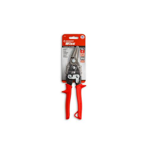 Aviation Snips, 9.75 in., Compound Action Straight and Left Cut, Wiss