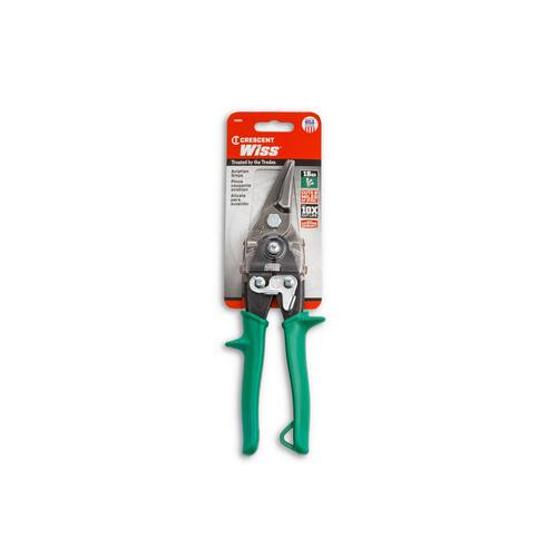 Aviation Snips, 9.75 in., Compound Action Straight and Right Cut, Wiss