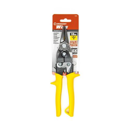 Aviation Snips, 9.75 in., Compound Action Straight, Left, and Right Cut, Wiss