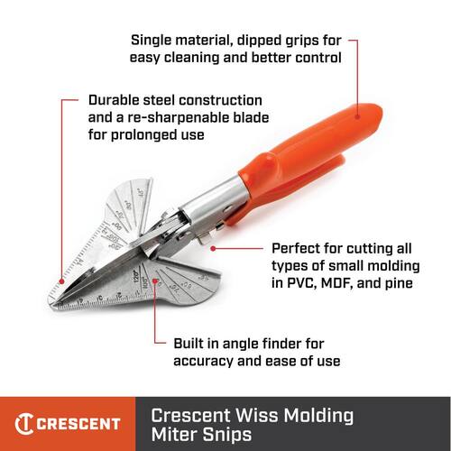 Molding Miter Snips, 8.5 in., Wiss