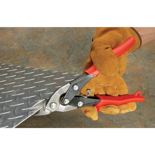 Aviation Snip, 9.25 in., Compound Action Straight, Left, and Right Cut Bulldog, Wiss