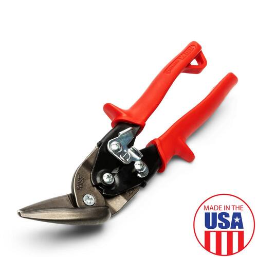 Aviation Snips, 9.25 in., Compound Action Offset Straight and Left Cut, Wiss