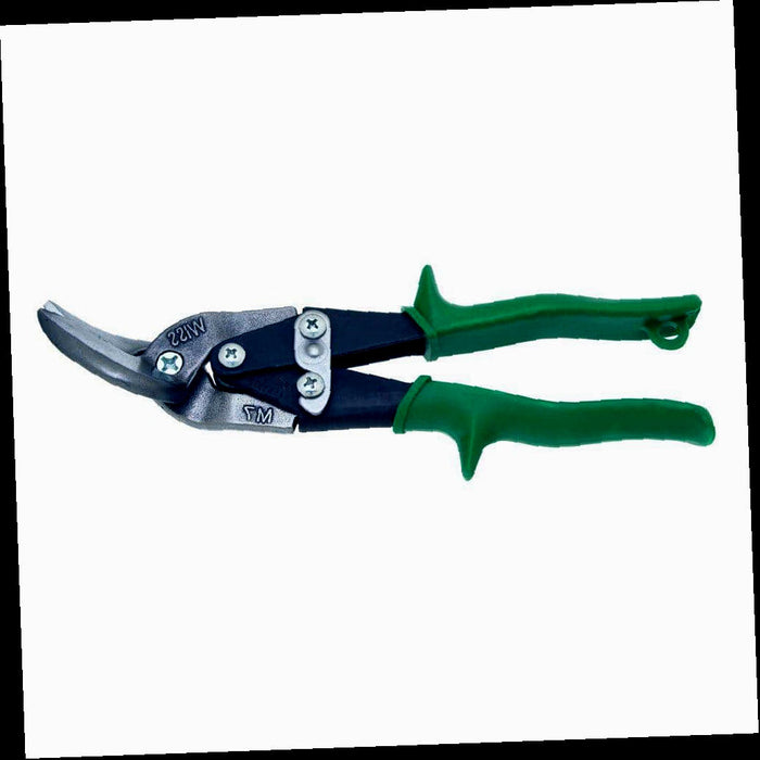 Aviation Snips, 9.25 in., Compound Action Offset Straight and Right Cut, Wiss