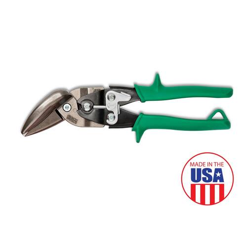 Aviation Snips, 9.25 in., Compound Action Offset Straight and Right Cut, Wiss