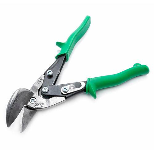 Aviation Snips, 9.25 in., Compound Action Offset Straight and Right Cut, Wiss