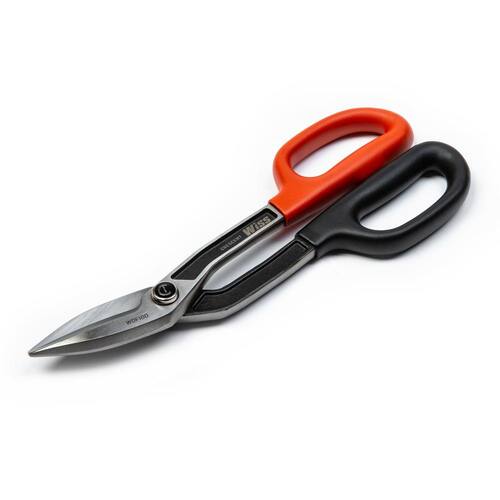 Tinner Snips, 10 in., Offset-Cut Drop Forged, Wiss