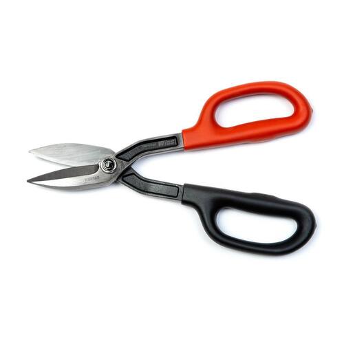 Tinner Snips, 10 in., Straight-Cut Drop Forged, Wiss