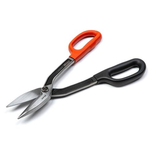 Tinner Snips, 13 in., Straight-Cut Drop Forged, Wiss