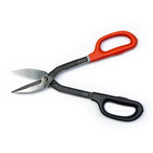 Tinner Snips, 13 in., Straight-Cut Drop Forged, Wiss