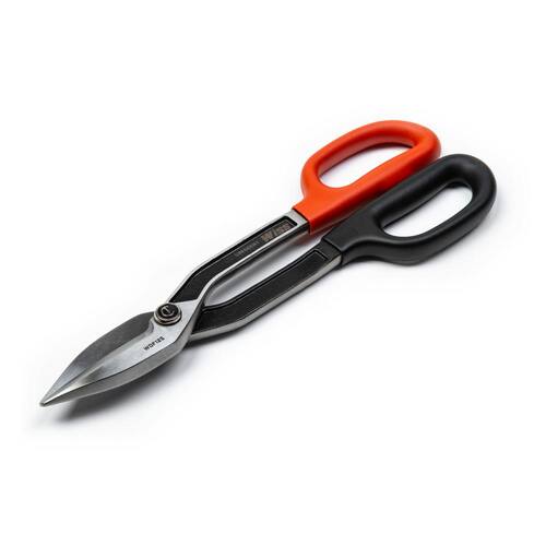 Tinner Snips, 13 in., Straight-Cut Drop Forged, Wiss