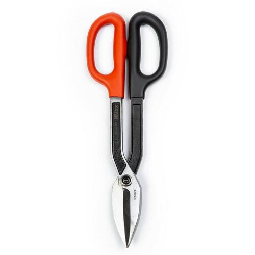 Tinner Snips, 13 in., Straight-Cut Drop Forged, Wiss