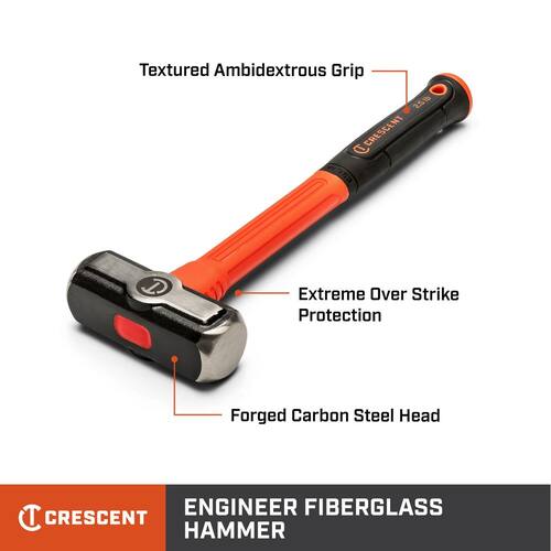 Fiberglass Engineer Hammer, 2.5 lbs.