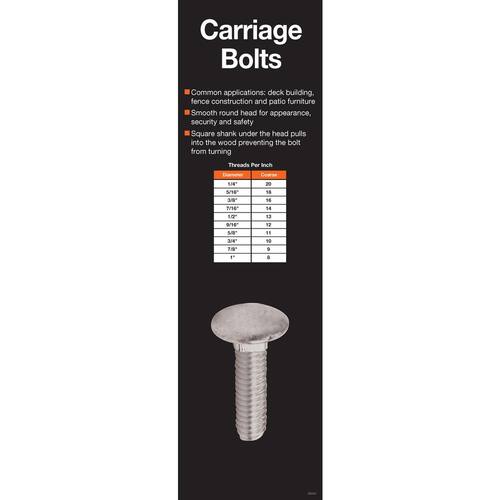 Carriage Bolt 5/8 in. x 12 in. Galvanized 10-Pack