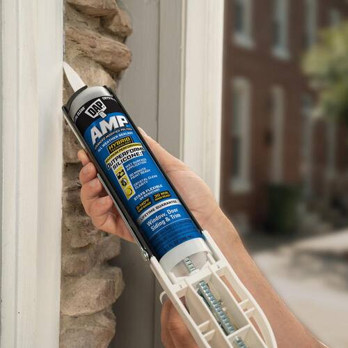 All Weather Sealant, AMP Advanced Modified Polymer, Crystal Clear, Window, Door and Siding, 9 oz.