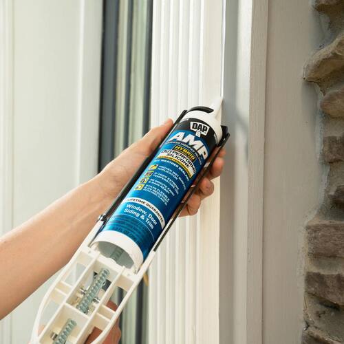 All Weather Sealant, AMP Advanced Modified Polymer, Crystal Clear, Window, Door and Siding, 9 oz.