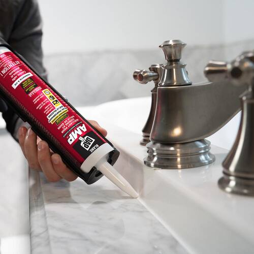 Kitchen and Bathroom Sealant, AMP Advanced Modified Polymer, Crystal Clear, 9 oz.