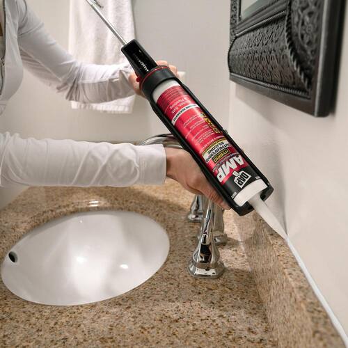 Kitchen and Bathroom Sealant, AMP Advanced Modified Polymer, Crystal Clear, 9 oz.