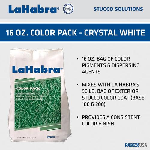 Stucco Color Crystal White  (16 oz.) 2