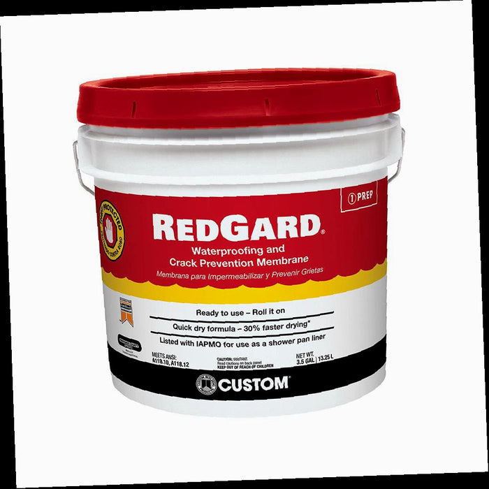 Waterproofing and Crack Prevention Membrane 3-1/2 Gal. RedGard