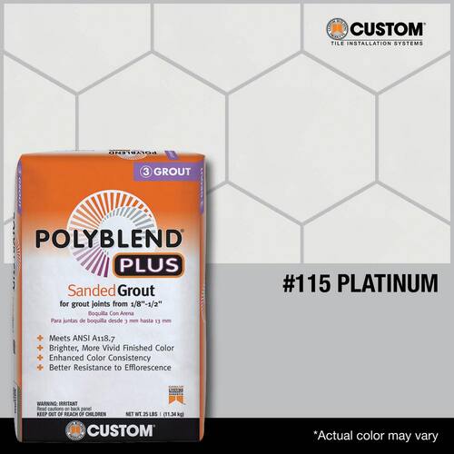 Platinum Sanded Grout - 25 lb (#115)