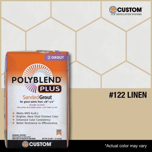 Linen Sanded Grout - 1 lb (#122)