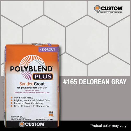 Delorean Gray Sanded Grout - 25 lb (#165)