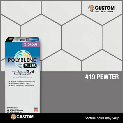 Pewter Unsanded Grout - 10 lb (#19)