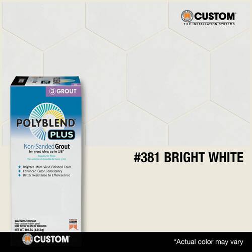 Bright White Unsanded Grout - 10 lb (#381)