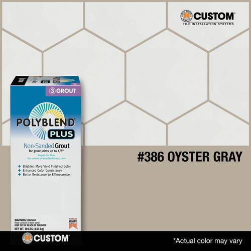 Oyster Gray Unsanded Grout - 10 lb (#386)