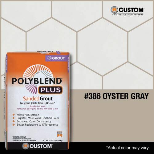 Oyster Gray Sanded Grout - 25 lb (#386)