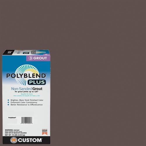 tobacco brown unsanded grout Polyblend Plus #52 25 lb. Sanded Makes grout joints look like new Renew or change the color of grout Stain and fade resistant Interior or exterior use Interior or exterior use Polyblend Grout Renew is a waterborne epoxy stain and sealer for renewing or changing the color of cement grout joints Custom Building Products Polyblend Plus