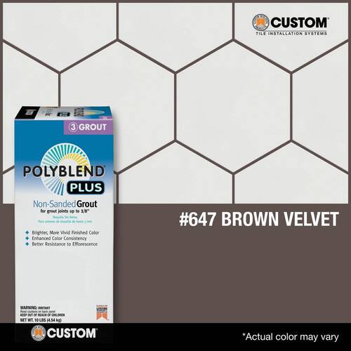 Brown Velvet Unsanded Grout - 10 lb (#647)