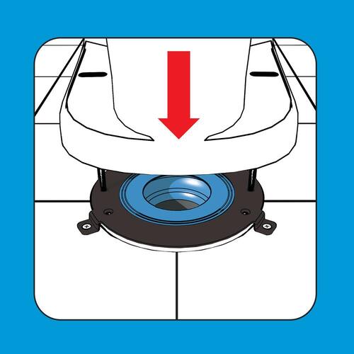 Toilet Flange Repair Stainless Steel with HydroSeat Technology.