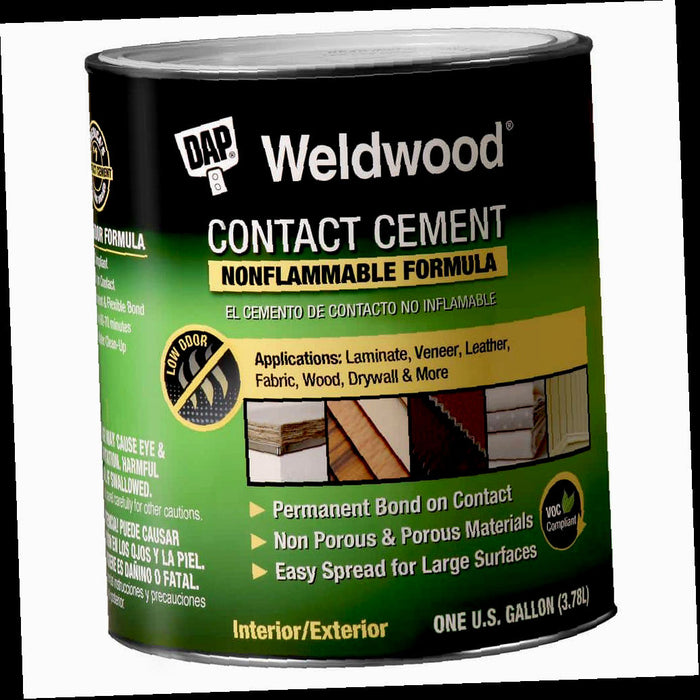 Contact Cement, Weldwood, Nonflammable, 128 fl. oz.