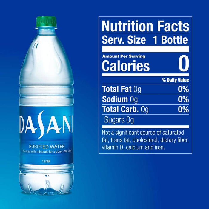 Dasani 1 l Purified Water Bottle