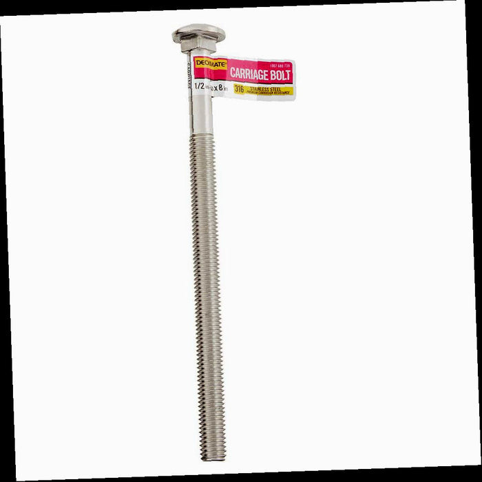 Bolt Grade Stainless Steel 1/2-13 X 8 in. Carriage