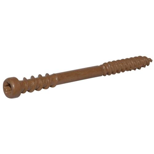 Star Pan-Head Composite Brown Deck Screws, #10 x 2-1/2 in., 5 lbs.-Box, 371-Piece