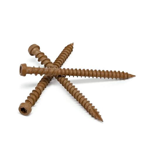 Star Pan-Head Composite Deck Screws, #10 x 2-1/2 in., 5 lbs.-Box, 375-Piece