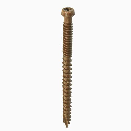 Self-Starting Star-Drive Bugle Head Brown Composite Deck Screws, #9 x 3 in., 1 lb./65 pcs