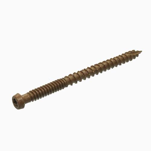 Self-Starting Star-Drive Bugle Head Brown Composite Deck Screws, #9 x 3 in., 1 lb./65 pcs