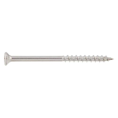 Marine Grade Stainless Steel Wood Deck Screw, #10 x 3 in., 5 lb., Approximately 315 Pieces