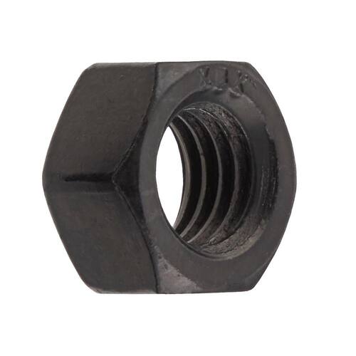 Deck Bolt 1/2 in. -13 with Exterior Hex Nut Black 25-Pack