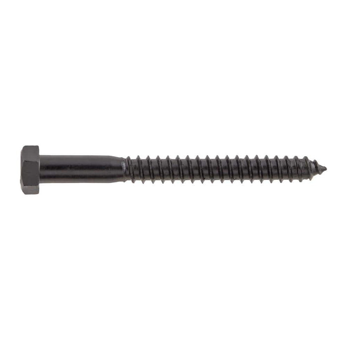 Lag Bolt 1/2 in. x 5 in. Hex Head Black Exterior (25-Pack) 3