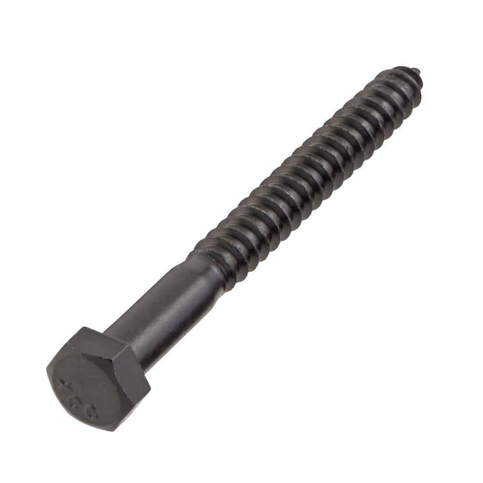 Lag Bolt 1/2 in. x 5 in. Hex Head Black Exterior (25-Pack) 2