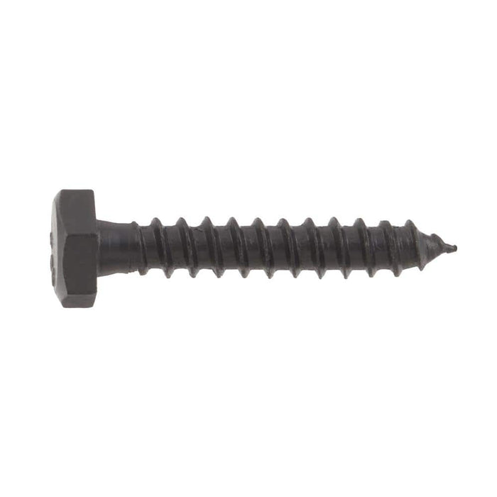 Lag Bolt 1/4 in. x 1-1/2 in. Hex Head Black Exterior (25-Pack) 3