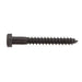 Lag Bolt 3/8 in. x 3 in. Hex Head Black Exterior (15-Pack) 3