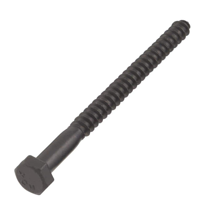 Lag Bolt 5/16 in. x 4 in. Hex Head Black Exterior (15-Pack) 2