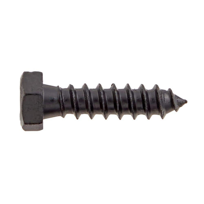 Lag Bolt 3/8 in. x 2 in. Hex Head Black Exterior (25-Pack) 3